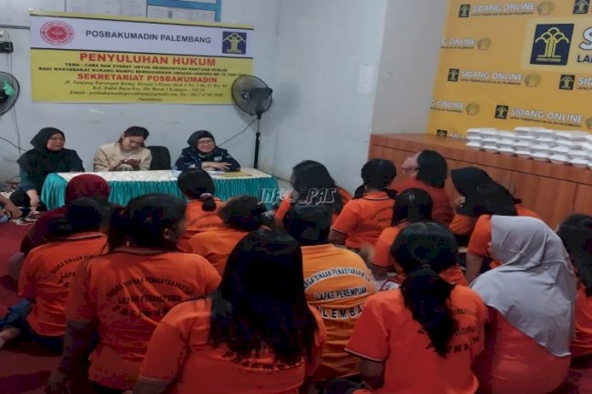 Lapas Perempuan Palembang-Posbakumadin Berikan Layanan Bantuan Hukum Gratis bagi Tahanan
