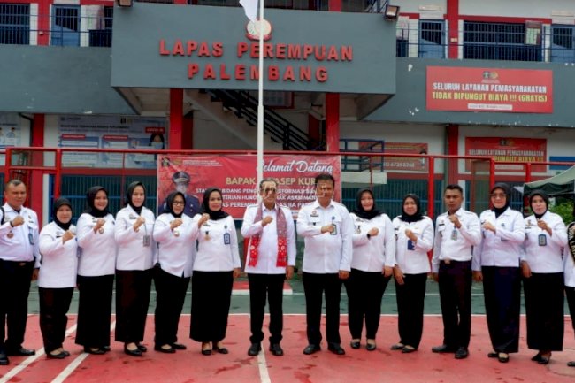 Kedatangan Staf Ahli Bidang Penguatan RB Memotivasi Lapas Perempuan Palembang Wujudkan WBK 