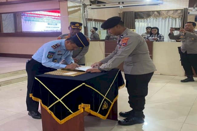 Lapas Narkotika Karang Intan-Polres Banjar Sepakati MoU Kamtibmas