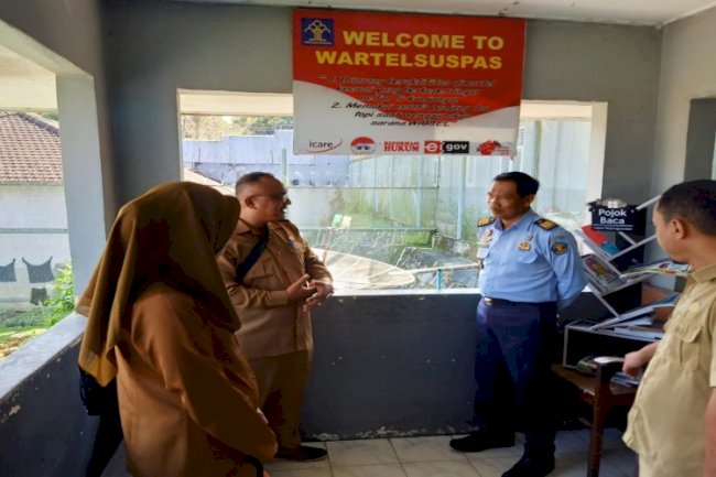 Lapas Tanjungpandan Paparkan Pojok Baca ke Dinas Perpustakaan dan Kearsipan Kab. Belitung