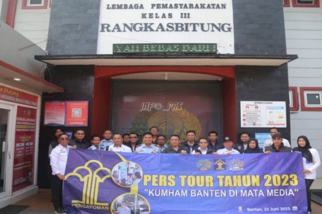 Kedatangan Rombongan Press Tour Banten, Lapas Rangkasbitung Pamer Beragam Inovasi