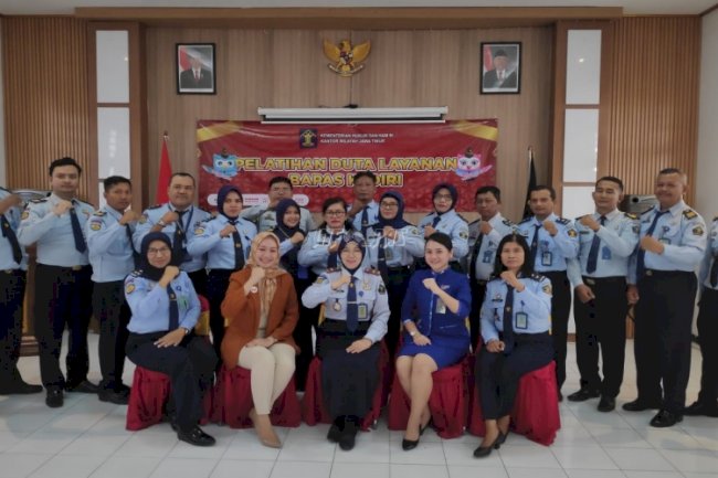 Latih Duta Layanan Berikan Pelayanan Prima, Bapas Kediri Gandeng Bank BRI