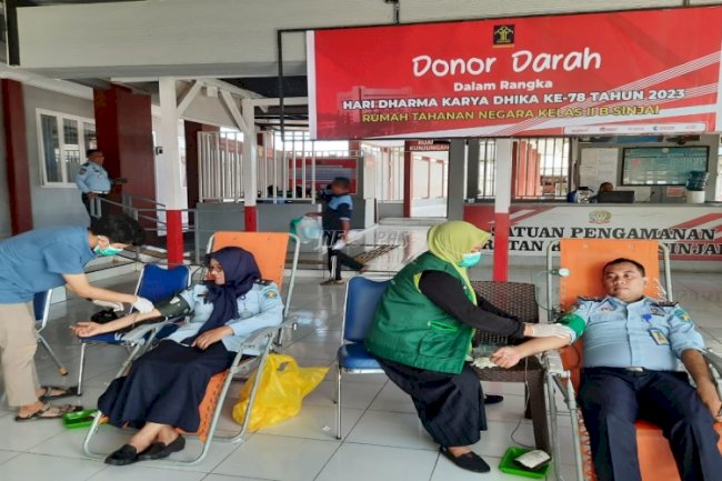 Donor Darah Rutan Sinjai Hasilkan 35 Kantong Darah