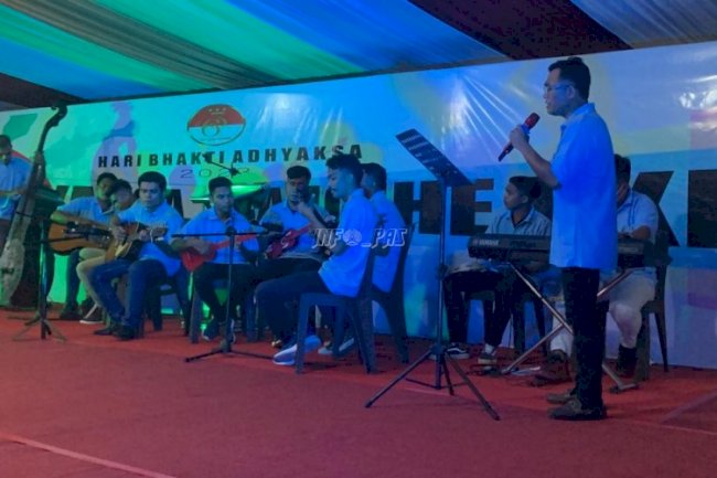 Grup Musik dan Kesenian Warga Binaan Lapas Tahuna Meriahkan Pembukaan Adhyaksa Sangihe Expo 2023