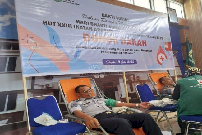 Rutan Sinjai Ambil Bagian dalam Aksi Donor Darah di Kejari Sinjai