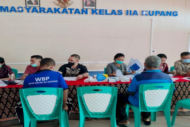 Gelar Posyandu Lansia, Lapas Kupang Peduli Warga Binaan Lansia