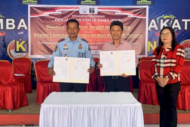Tingkatkan Kualitas SDM dan Pelayanan Masyarakat, Lapas Tahuna Teken PKS dengan Polnustar