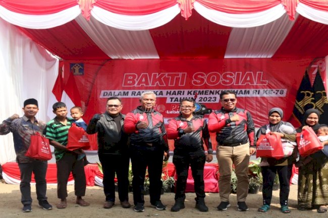 Ditjenpas-Kanwil Kemenkumham Banten Serahkan Ratusan Paket Pengentasan Stunting bagi Masyarakat Lebak