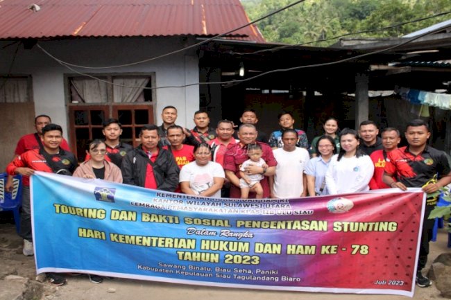 Dukung Pengentasan Stunting, Lapas Ulu Siau Berkomitmen Jadi Orang Tua Asuh