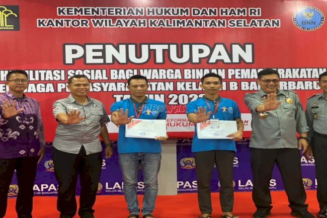 Warga Binaan Lapas Banjarbaru Rampungkan Program Rehabilitasi Sosial TA 2023