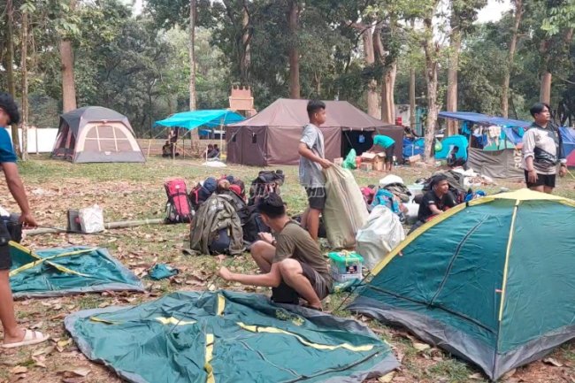 Anak Binaan dan Peserta Raimuna Nasional Kwarcab Kota Palu Eratkan Kekompakan