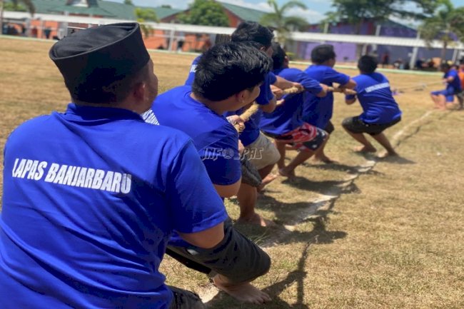 Meriahkan HUT Ke-78 RI, Lapas Banjarbaru Gelar Beragam Lomba Tradisional