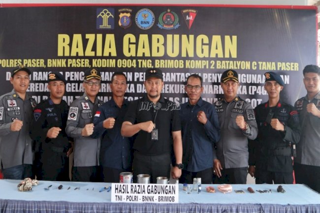 Gelar Razia, Rutan Tanah Grogot Gandeng APH Setempat