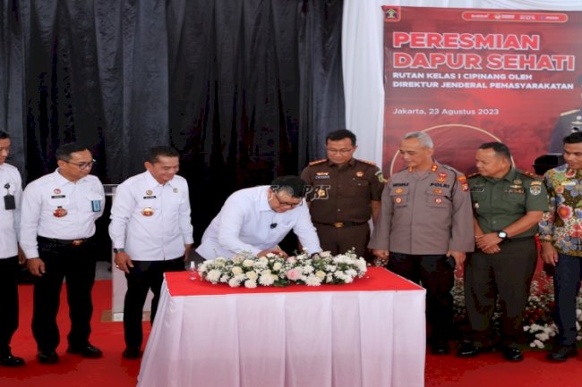 Penuhi Kebutuhan Gizi Warga Binaan, Dirjenpas Resmikan Dapur Sehat Rutan Cipinang