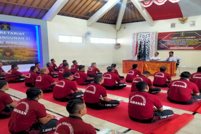 Sambangi Lapas Tabanan, Kadivpas Bali Berikan Penguatan kepada Peserta Rehabilitasi