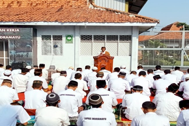 Kemarau Panjang, Warga Binaan Lapas Indramayu Gelar Salat Istisqa