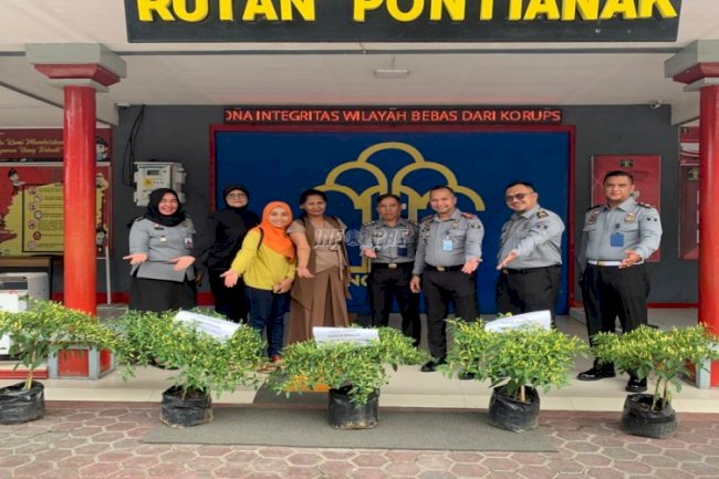 300 Pohon Cabai dari Rutan Pontianak Siap Dipasarkan
