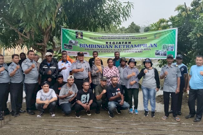 Tingkatkan Keterampilan Klien, Bapas Manokwari Berikan Pelatihan Pertanian