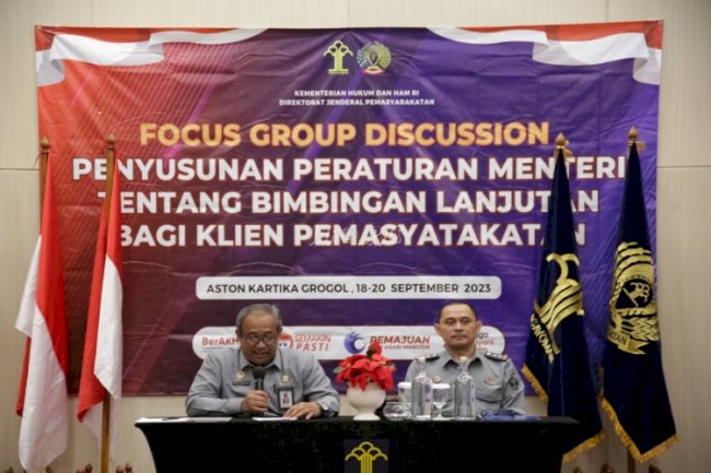 Ditjenpas Susun Peraturan Menteri tentang Bimbingan Lanjutan bagi Klien Pemasyarakatan