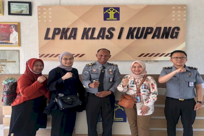 Monev SIMPEG, LPKA Kupang Terima Tim Biro Kepegawaian Kemenkumham