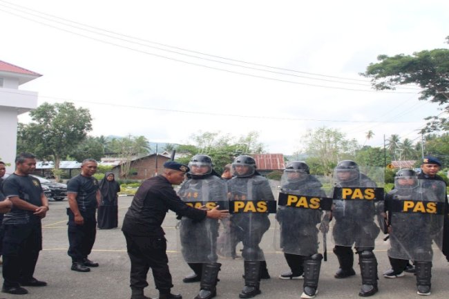 Kanwil Kemenkumham Sulteng Gelar Pembinaan Satgas Kamtib bagi Petugas Pemasyarakatan 
