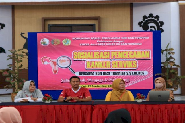 Warga Binaan Perempuan Lapas Banyuwangi Dapat Sosialisasi Pencegahan Kanker Serviks