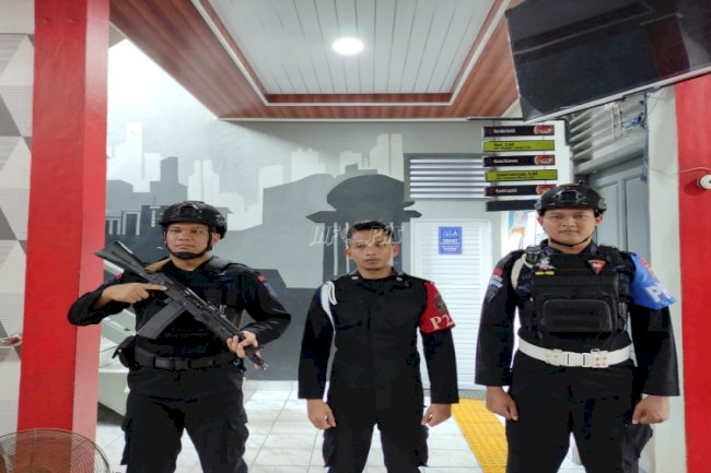 Pengamanan Hari Libur di Lapas Tanjungpandan Diperkuat Personel Brimob