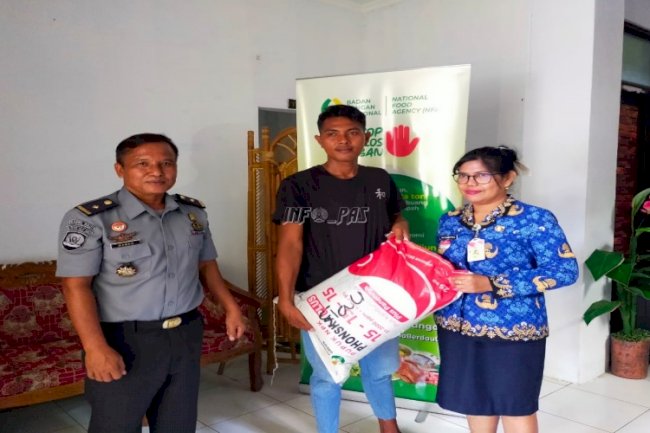 Lapas Ulu Siau Terima Pupuk dari Dinas Pangan dan Pertanian Kabupaten Sitaro