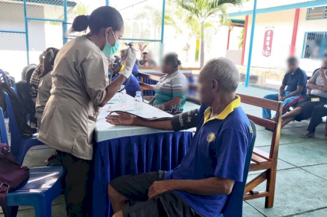 Gandeng Puskesmas Mebung, Lapas Kalabahi Periksa Kesehatan Warga Binaan