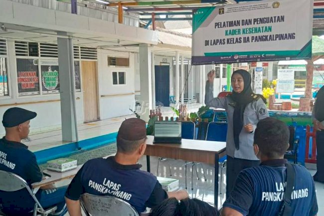 10 Warga Binaan Lapas Pangkalpinang Jadi Kader Kesehatan