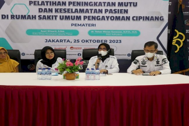 RSU Pengayoman Gelar Pelatihan Peningkatan Mutu dan Keselamatan Pasien 