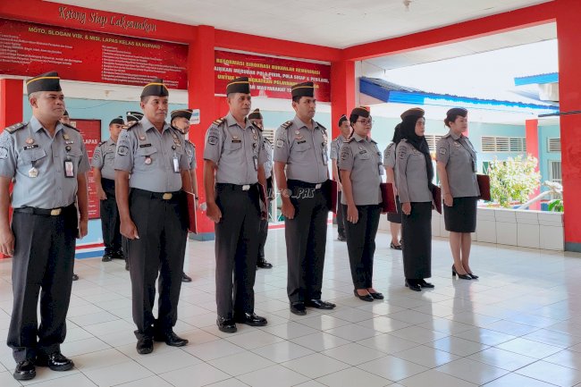 Petugas Lapas Kupang Naik Pangkat & Raih Satyalancana Karya Satya, 1 Orang Purnatugas