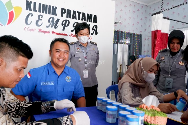 Sidak dan Tes Urine Warga Binaan, Lapas Perempuan Pangkalpinang Libatkan Divpas Babel dan BNNK Pangkalpinang