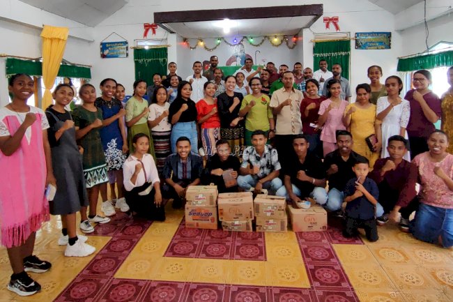 Warga Binaan Lapas Kalabahi Terima Bantuan MCK dari Pemuda GMIT Mebung