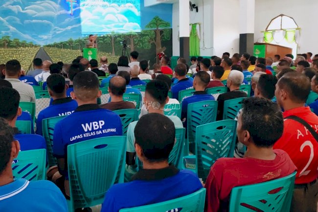 Kebaktian Penyegaran Iman Perkuat Nilai Spiritual Warga Binaan Lapas Kupang 
