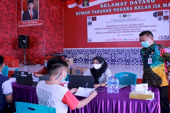  Warga Binaan Rutan Manado Jalani Screening Chest X-Ray 