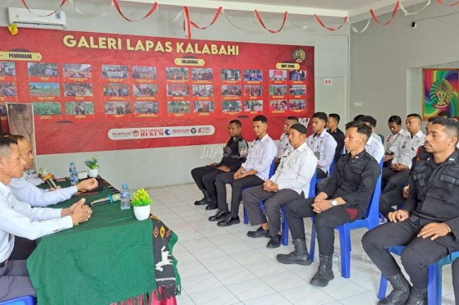 Kalapas Kalabahi Minta Jajaran Pengamanan Berikan Pelayanan Humanis