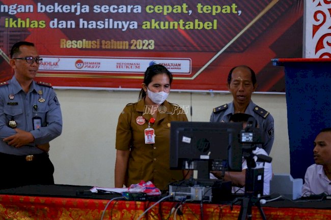 Warga Binaan Lapas Tabanan Jalani Pendataan Ulang dan Perekaman KTP