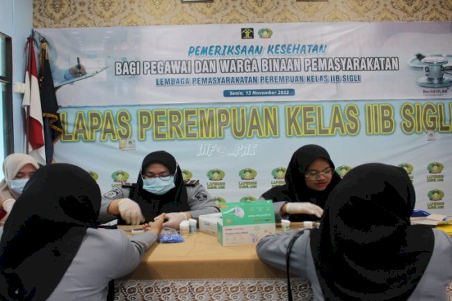 Lapas Perempuan Sigli Peduli Kesehatan Petugas dan Warga Binaan