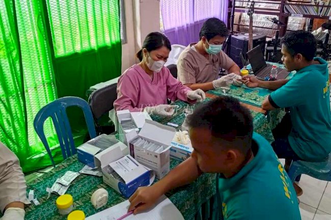 Lapas Palangka Raya Gelar Penyuluhan dan Skrining Penyakit Menular bagi Warga Binaan