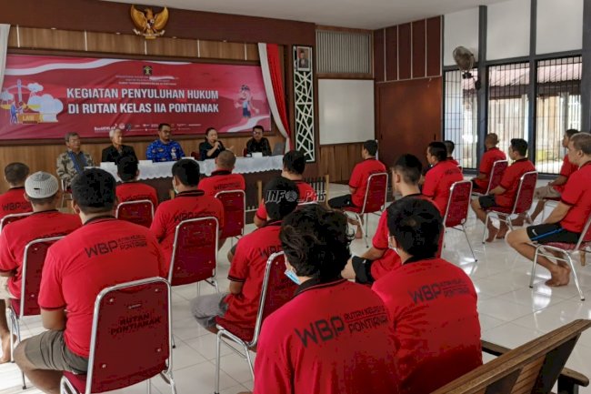 Tahanan Rutan Pontianak Dapat Penyuluhan Bantuan Hukum Gratis