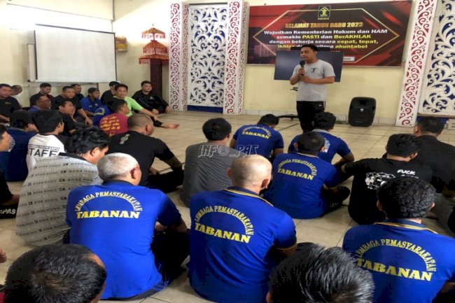 Peringati Hari AIDS Sedunia, Warga Binaan Lapas Tabanan Dapat Penyuluhan HIV/AIDS