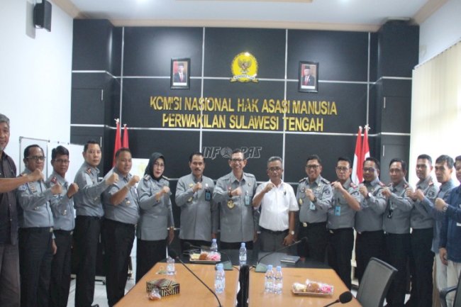 Sambangi Komnas HAM dan ORI Sulteng, Kakanwil Kemenkumham Sulteng Bahas Isu Pemasyarakatan dan Rencana Aksi HAM