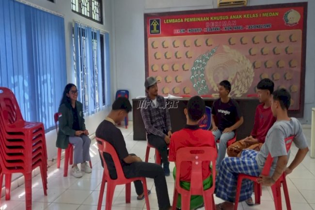 LPKA Medan Bersama Mahasiswa Psikologi USU Gelar Kegiatan “Rabu Curhat”