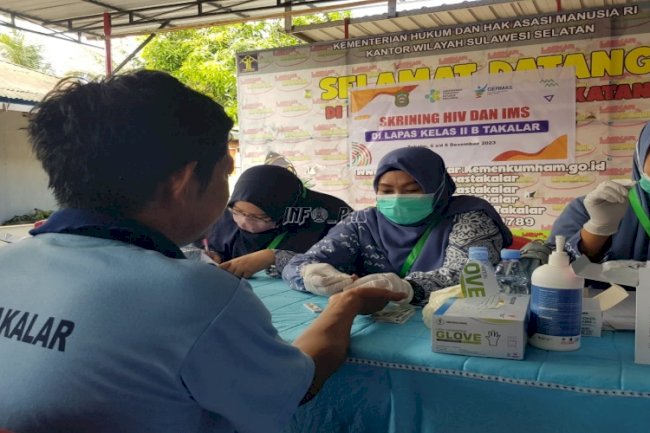 Hari AIDS Sedunia, Lapas dan Dinkes Takalar Lakukan Skrining Warga Binaan