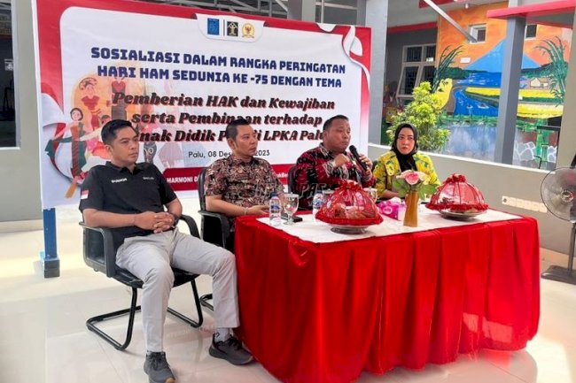 Kanwil Kemenkumham Sulteng Ajak Anak Binaan LPKA Palu Pahami HAM