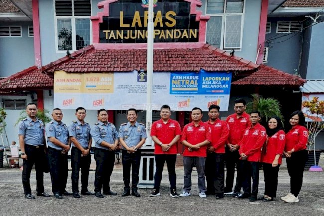 Lapas Tanjungpandan Terima Kunjungan Monev Realisasi Anggaran Kanwil Babel