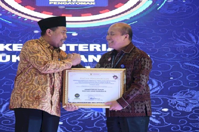 Kemenkumham Kembali Raih Kualitas Tinggi dalam Penilaian Kepatuhan Penyelenggaraan Pelayanan Publik