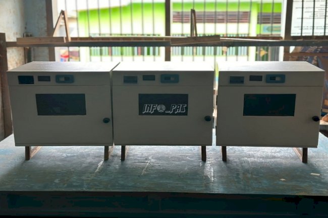 Lapas Tolitoli Tambah 3 Unit Mesin Penetas Telur Otomatis