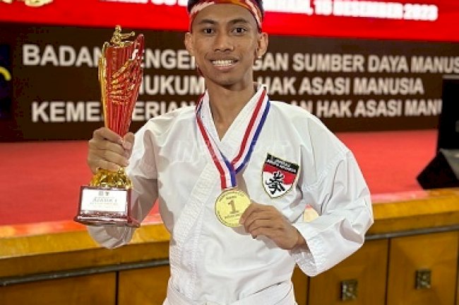 Petugas Rutan Pontianak Sukses Raih Medali Emas Kempo Menkumham Cup
